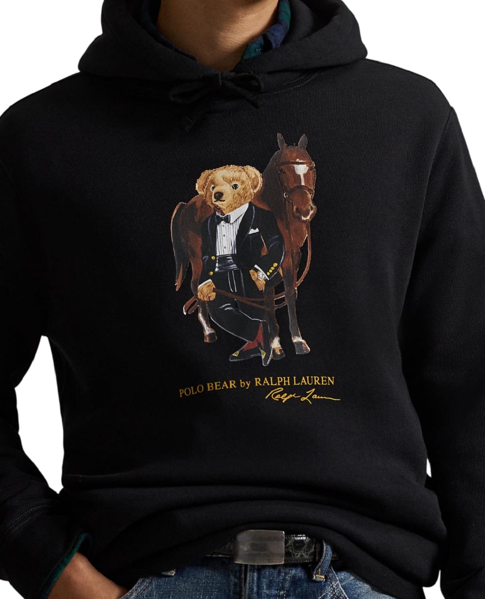 Худі Polo Bear із флісу Polo Ralph Lauren 710P08096001, чорний колір • Купити в інтернет-магазині Kameron
