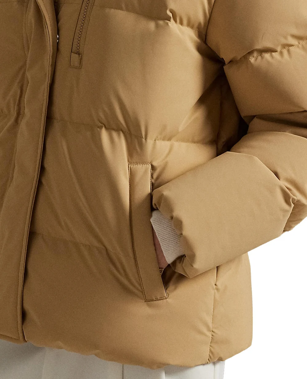Пуховик Polo Ralph Lauren 211971190001, бежевый цвет • Купить в интернет-магазине Kameron