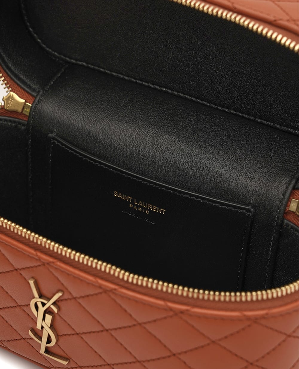 Сумка GABY из овечьей кожи Saint Laurent 766731-1EL07, оранжевый цвет • Купить в интернет-магазине Kameron