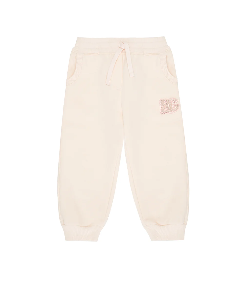 Детские спортивные брюки (костюм) Dolce&Gabbana Kids L5JPG9-G7PKQ-S, розовый цвет • Купить в интернет-магазине Kameron