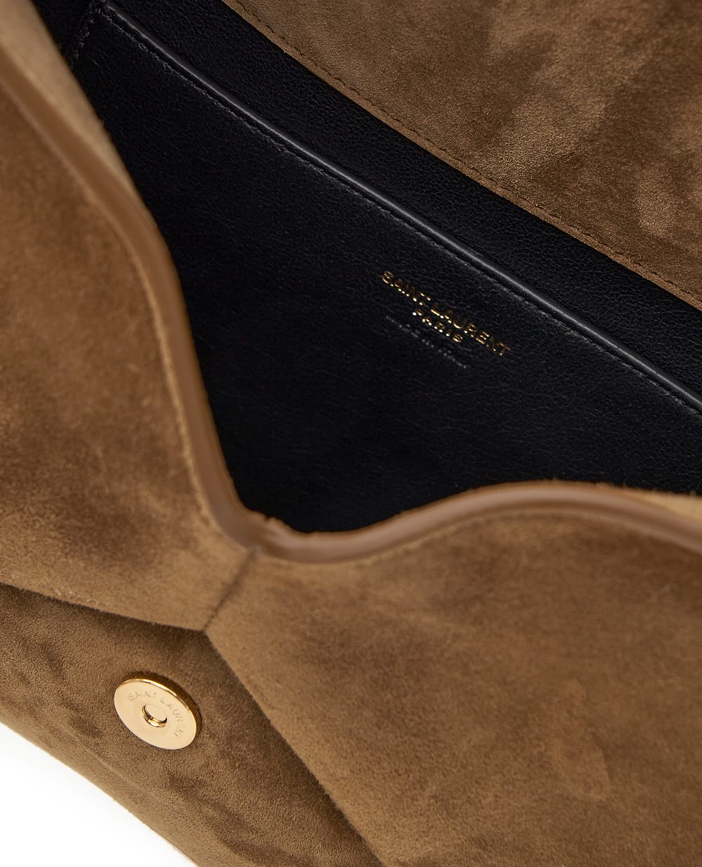 Клатч Cassandre Large Saint Laurent 769307-1U80W, коричневый цвет • Купить в интернет-магазине Kameron