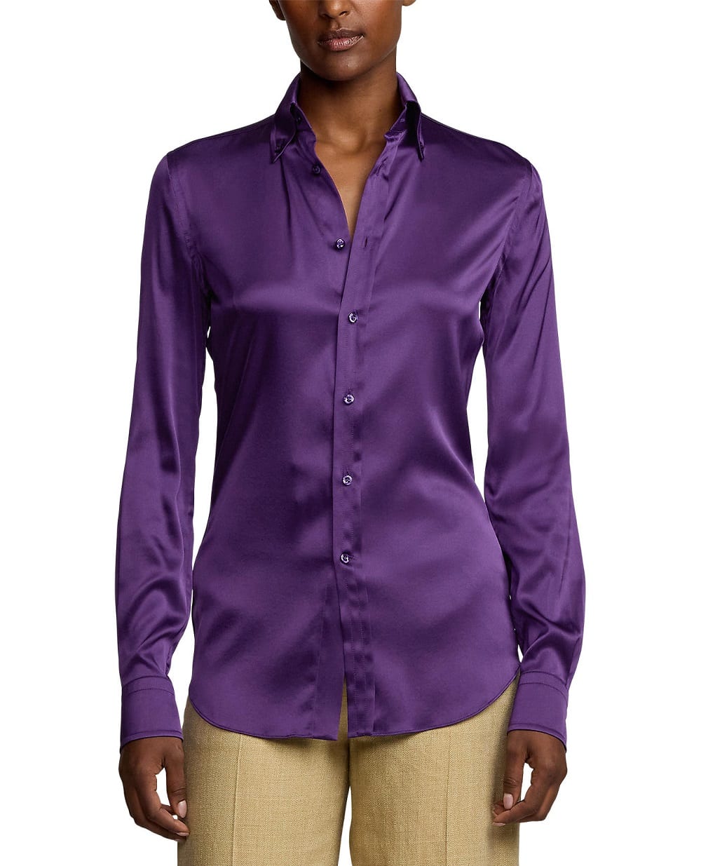 Рубашка Ralph Lauren Collection 290960548004, фиолетовый цвет • Купить в интернет-магазине Kameron