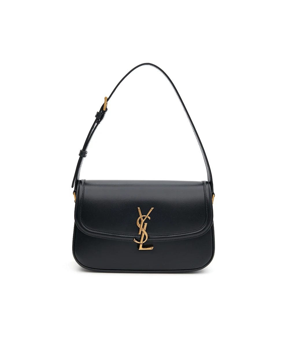 Сумка из кожи Solferino Medium Saint Laurent 832330-0SX0W, черный цвет • Купить в интернет-магазине Kameron