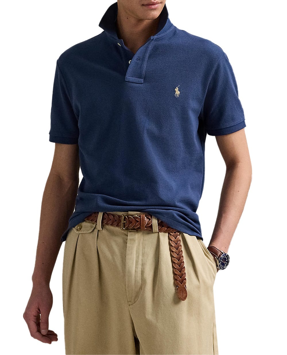 Поло Polo Ralph Lauren 710680784433, темно-синий цвет • Купить в интернет-магазине Kameron