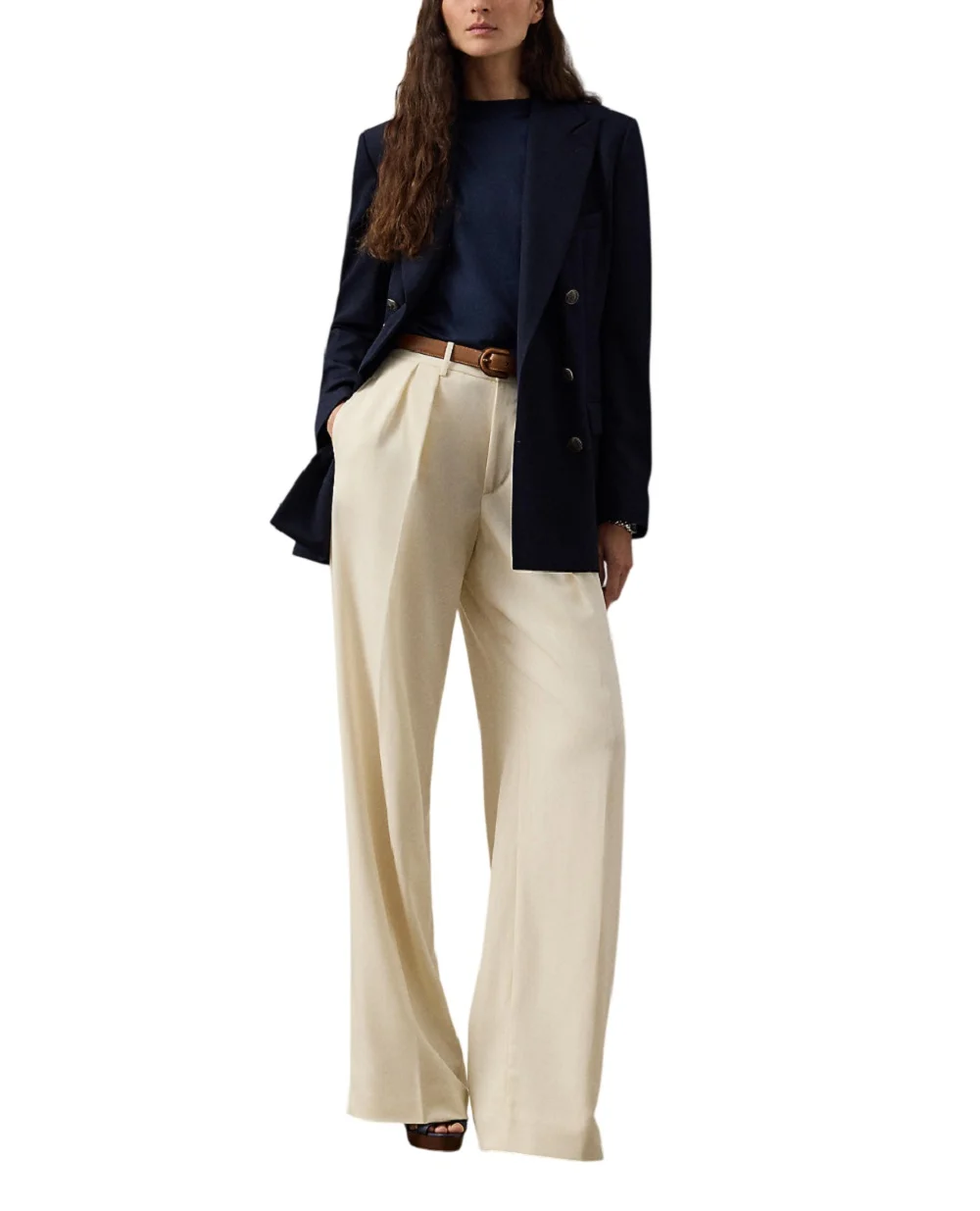 Жакет Ramona из шерсти Ralph Lauren Collection 290P10104001, синий цвет • Купить в интернет-магазине Kameron