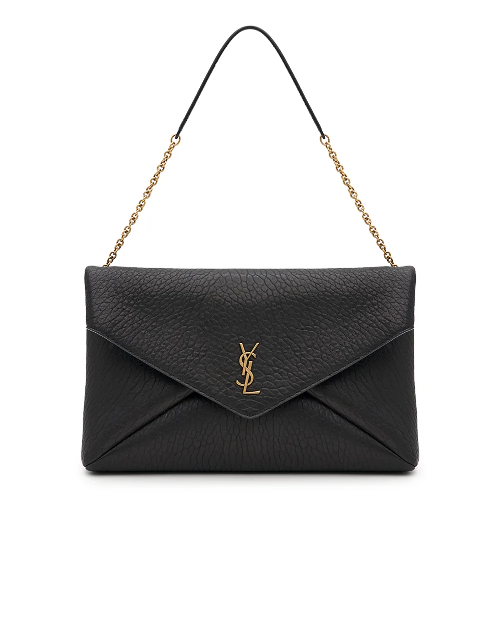 Сумка-конверт Cassandre XXL Saint Laurent 841702-AACYT, черный цвет • Купить в интернет-магазине Kameron