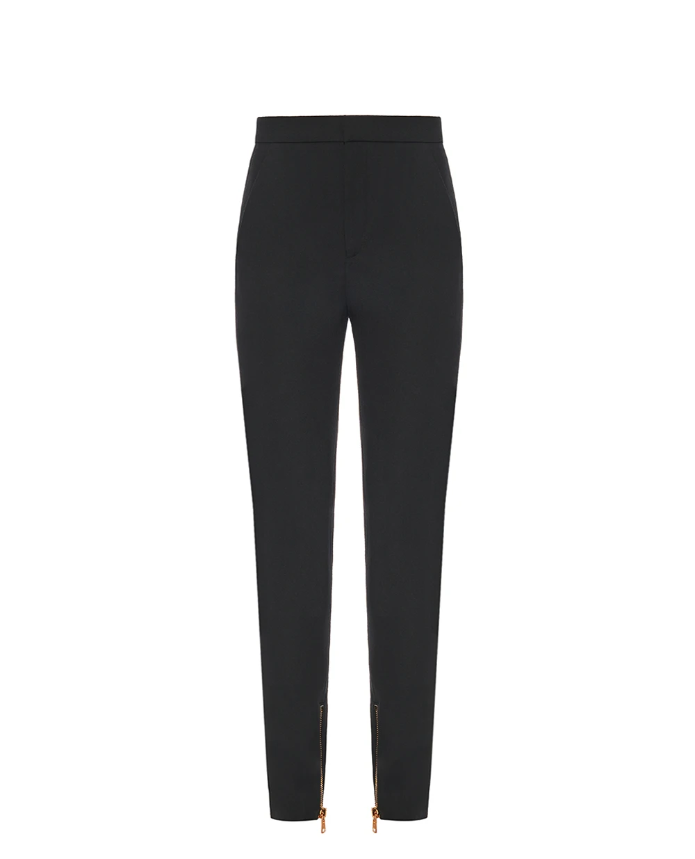 Брюки из шерсти Balmain FF1PM045ME54, черный цвет • Купить в интернет-магазине Kameron