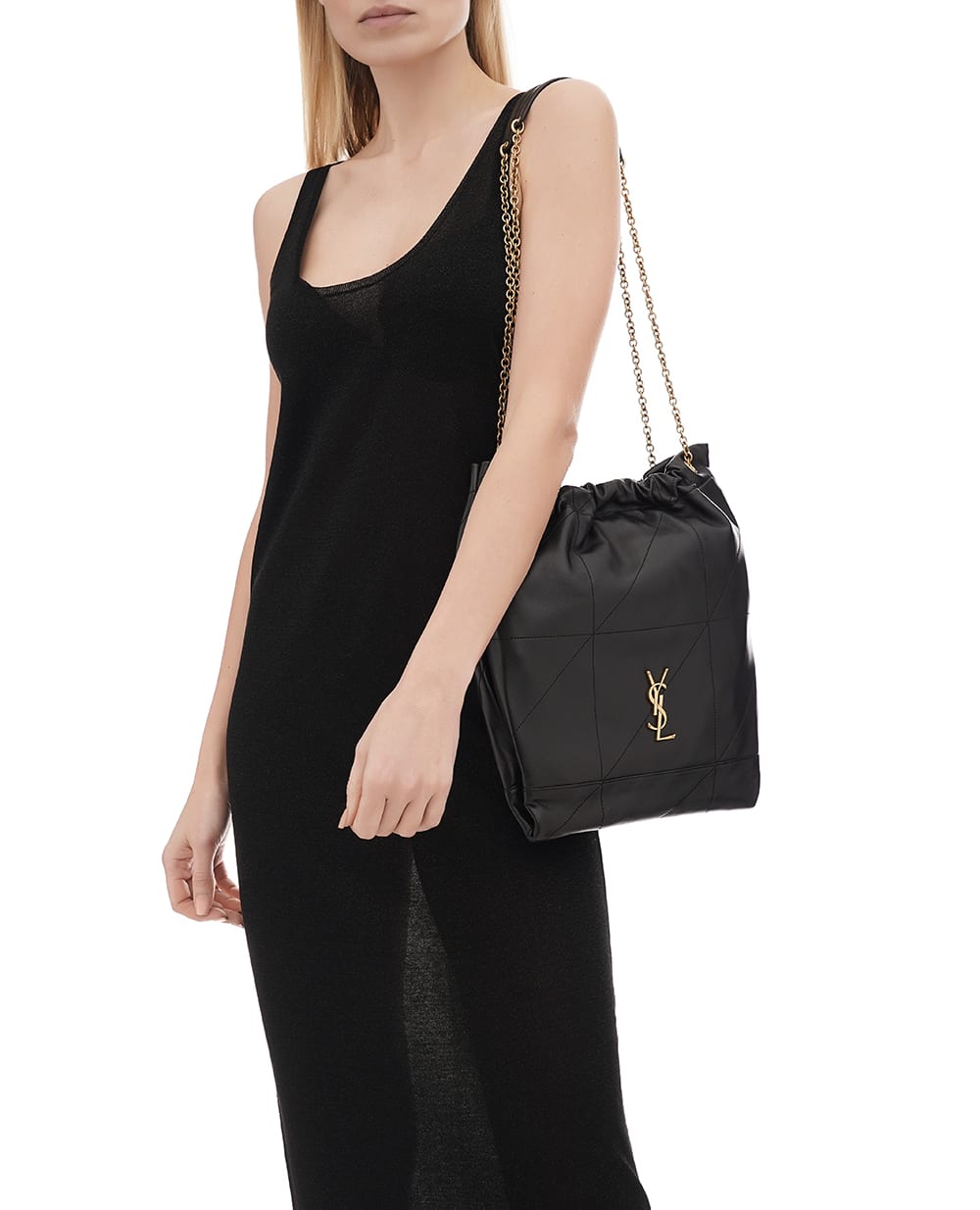 Кожаная сумка Jamie Pochon Saint Laurent 781666-AAB32, черный цвет • Купить в интернет-магазине Kameron