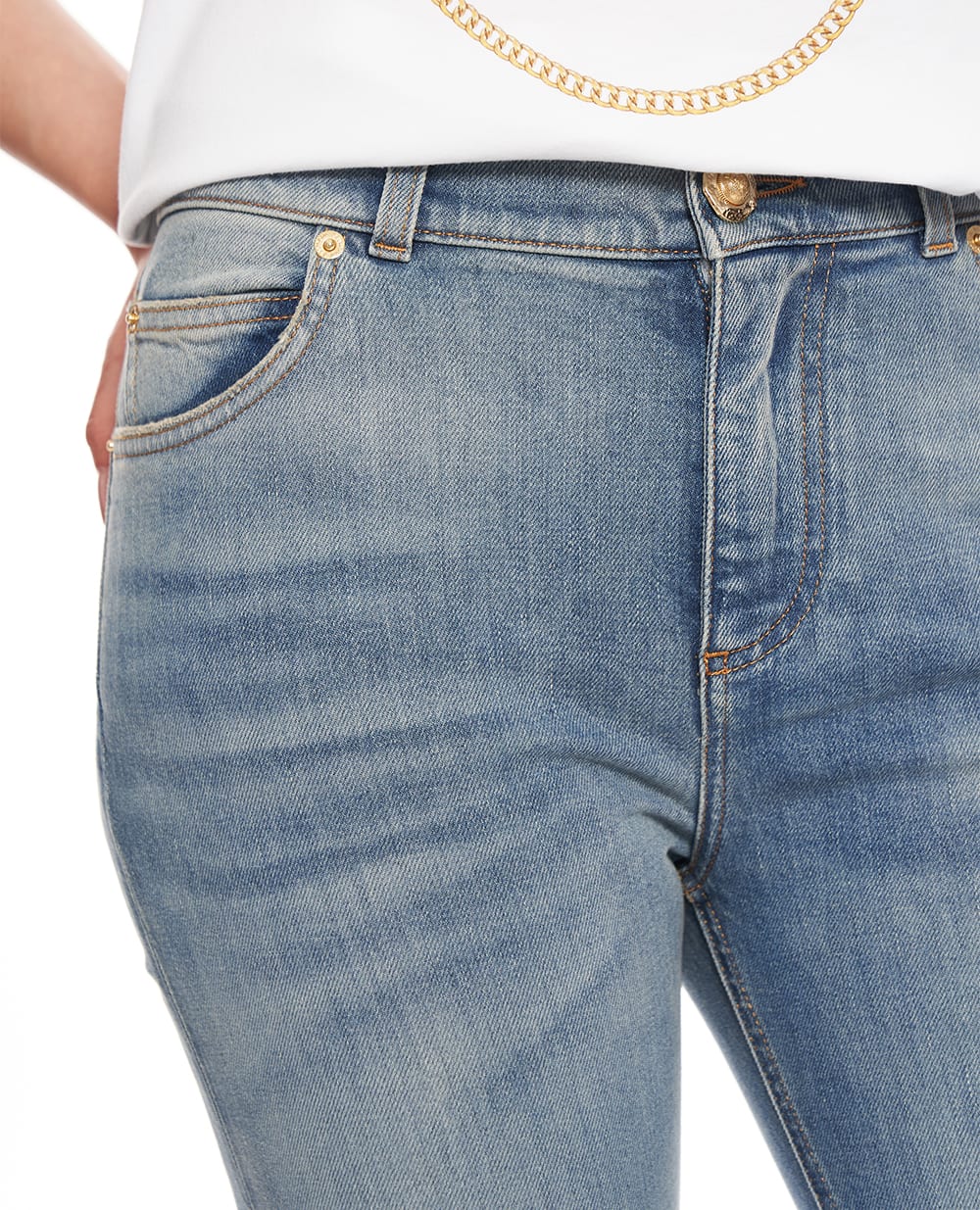Джинсы Balmain FF1MF066DF79, синий цвет • Купить в интернет-магазине Kameron