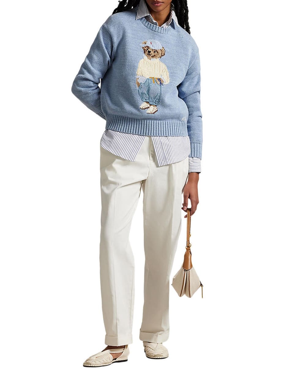 Свитер Polo Bear Polo Ralph Lauren 211965767001, голубой цвет • Купить в интернет-магазине Kameron