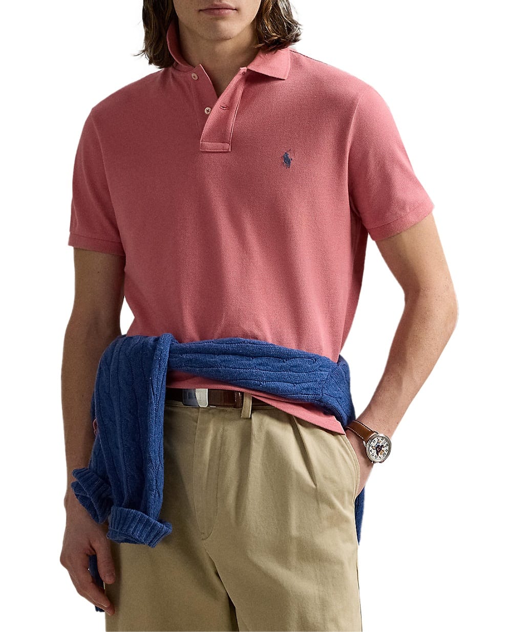 Поло Polo Ralph Lauren 710680784440, розовый цвет • Купить в интернет-магазине Kameron
