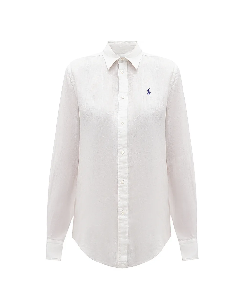 Льняная рубашка Polo Ralph Lauren 211970730001, белый цвет • Купить в интернет-магазине Kameron