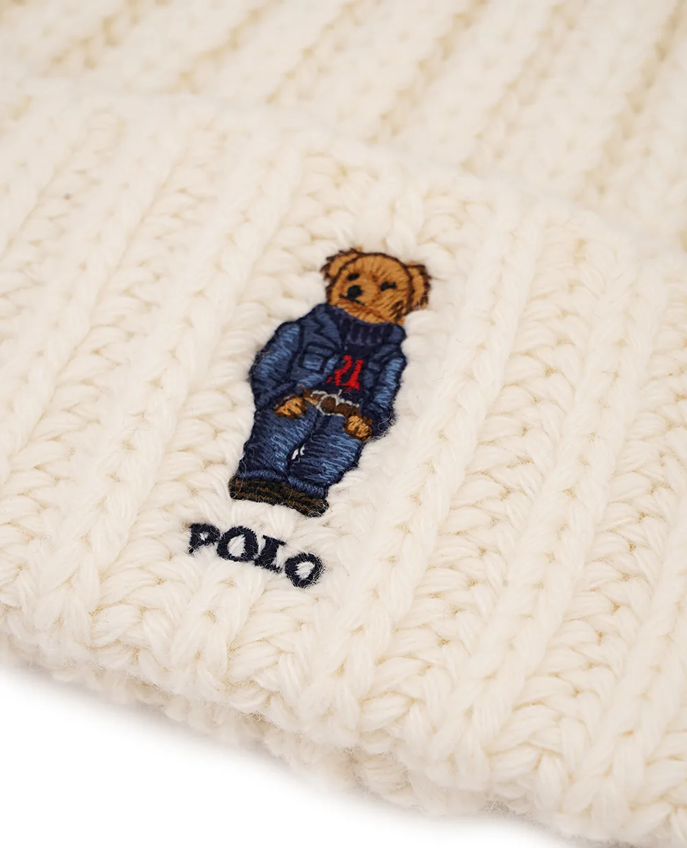 Шапка Polo Bear Polo Ralph Lauren 455931876001, бежевый цвет • Купить в интернет-магазине Kameron