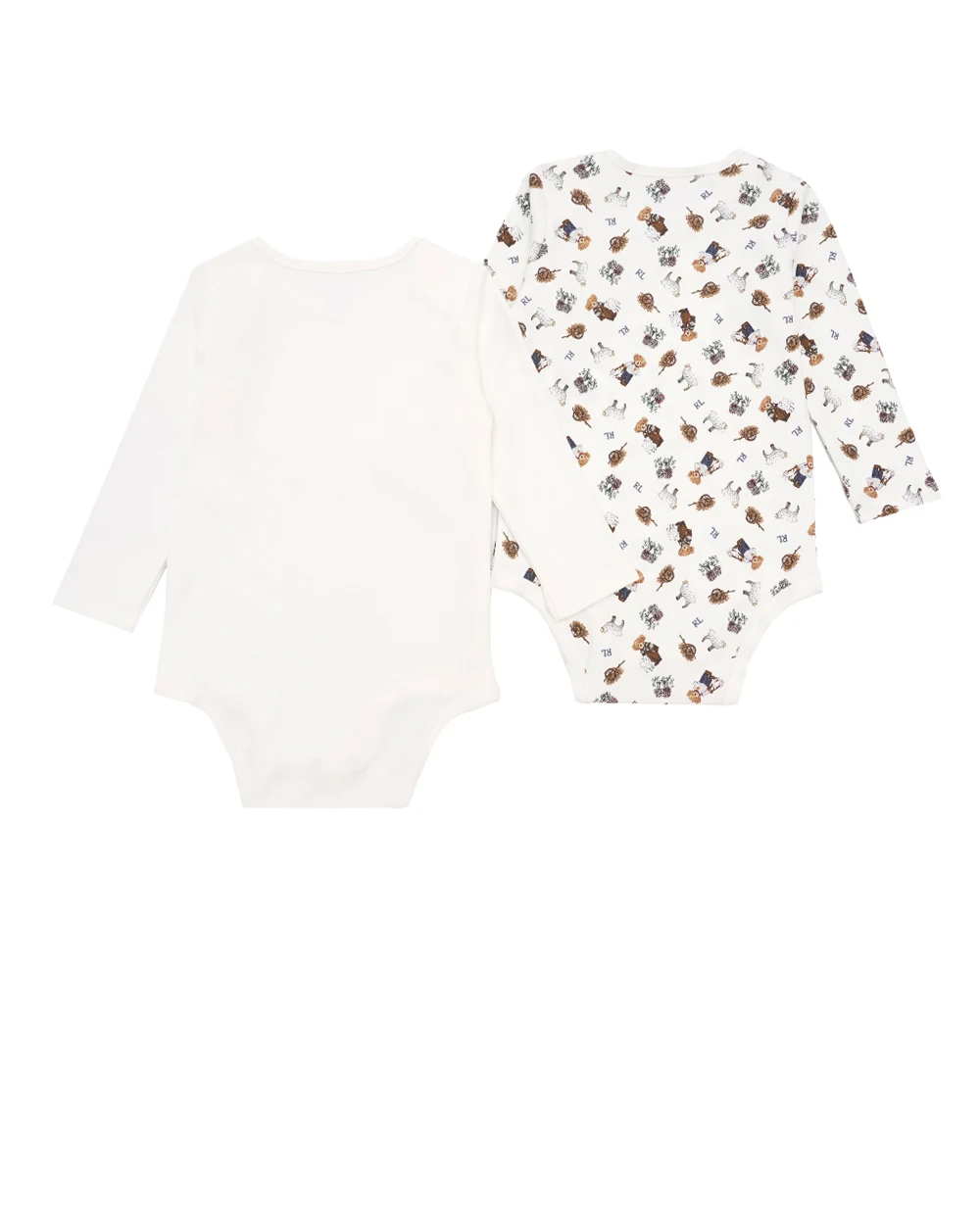 Детское боди Polo Bear (2 шт) Polo Ralph Lauren Kids 320952866001, белый цвет • Купить в интернет-магазине Kameron