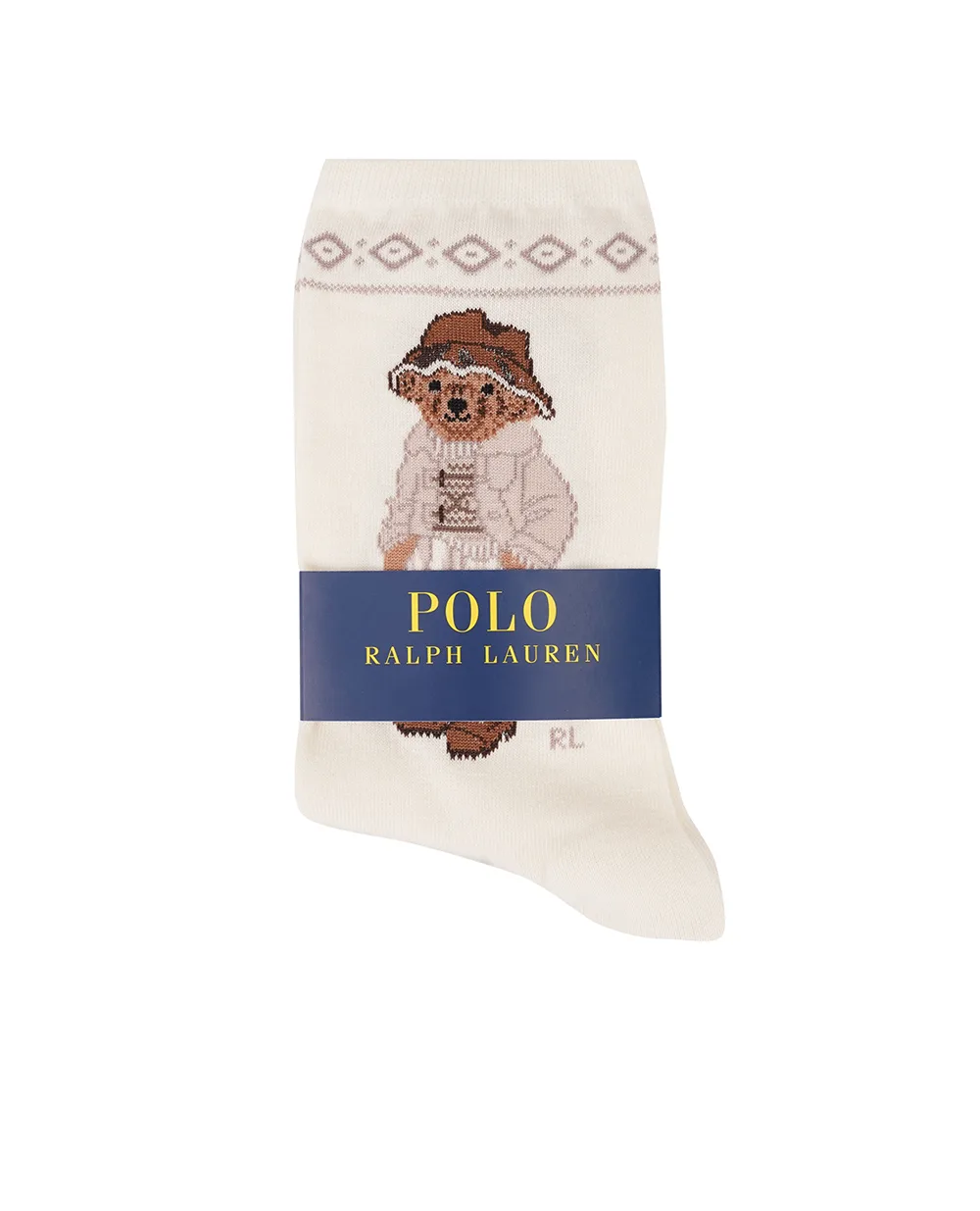 Носки Polo Bear Polo Ralph Lauren 455956274001, молочный цвет • Купить в интернет-магазине Kameron