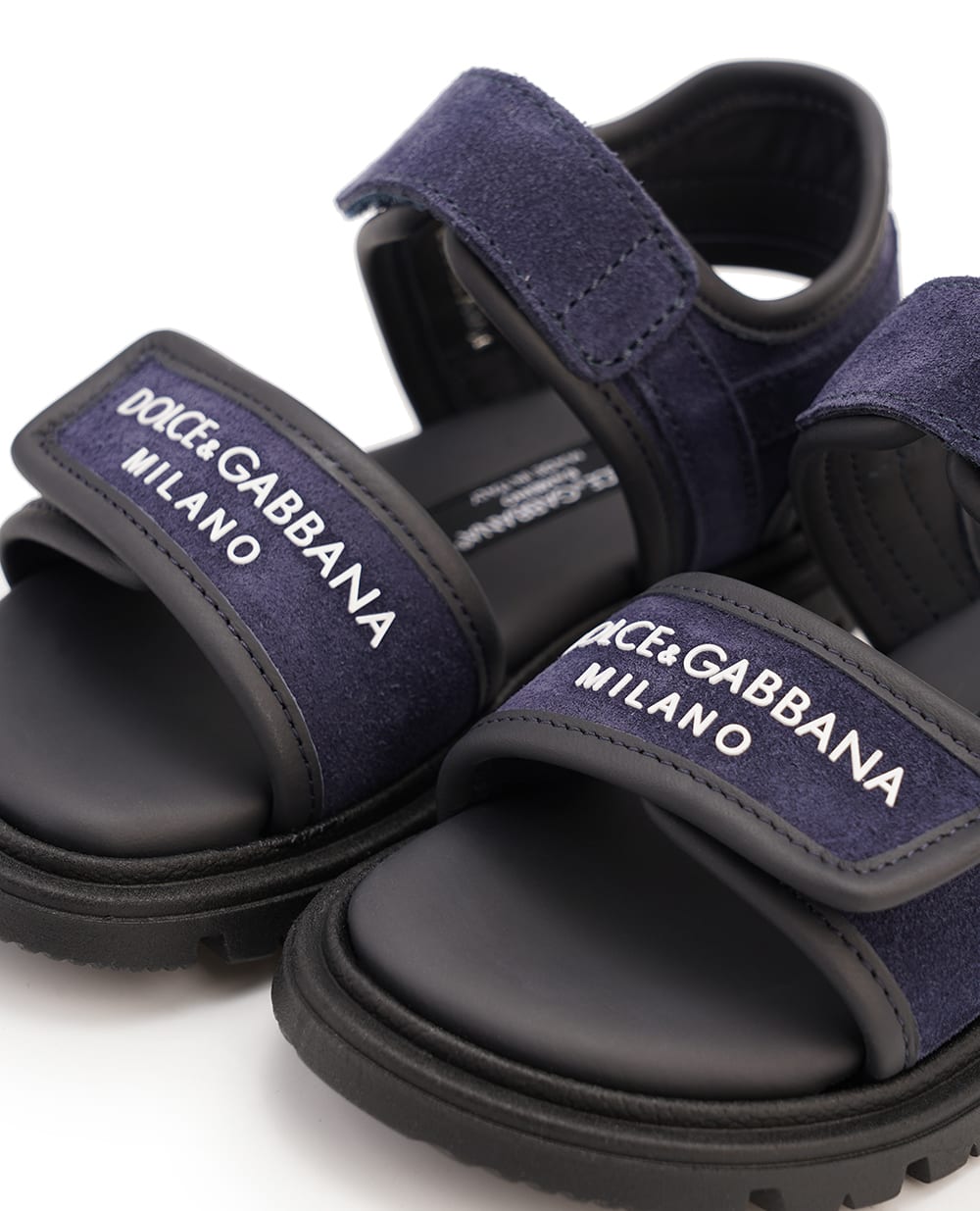 Дитячі сандалі Dolce&Gabbana Kids DL0085-A4434, темно-синій колір • Купити в інтернет-магазині Kameron