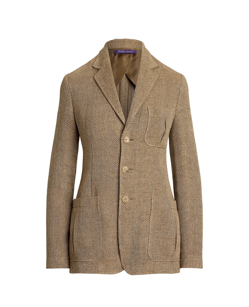 Твідовий піджак Ronan з льону Ralph Lauren Collection 290P00362001, коричневий колір • Купити в інтернет-магазині Kameron