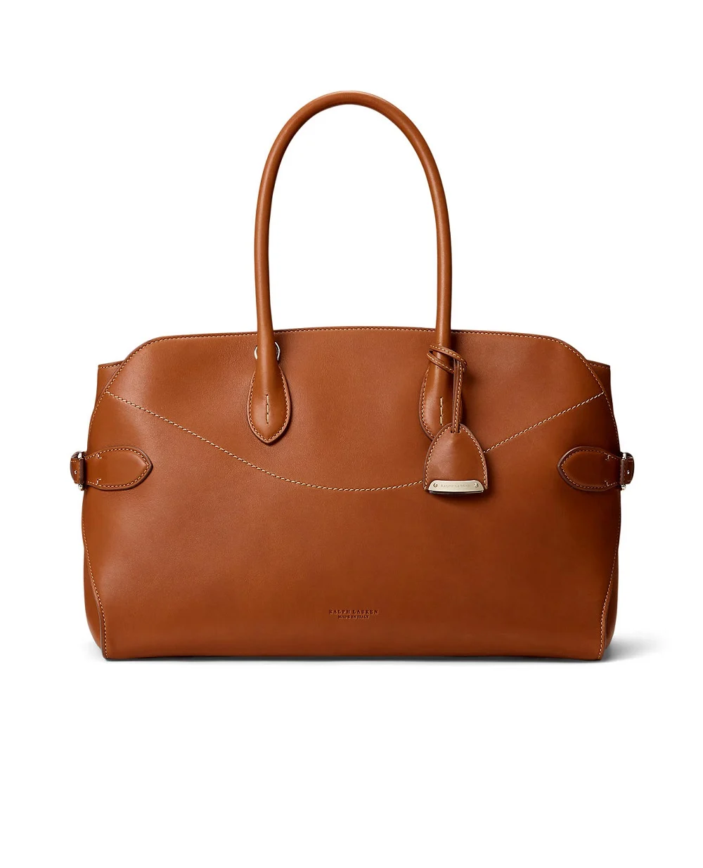 Сумка Ralph из телячьей кожи Ralph Lauren Collection 435P02349001, коричневый цвет • Купить в интернет-магазине Kameron