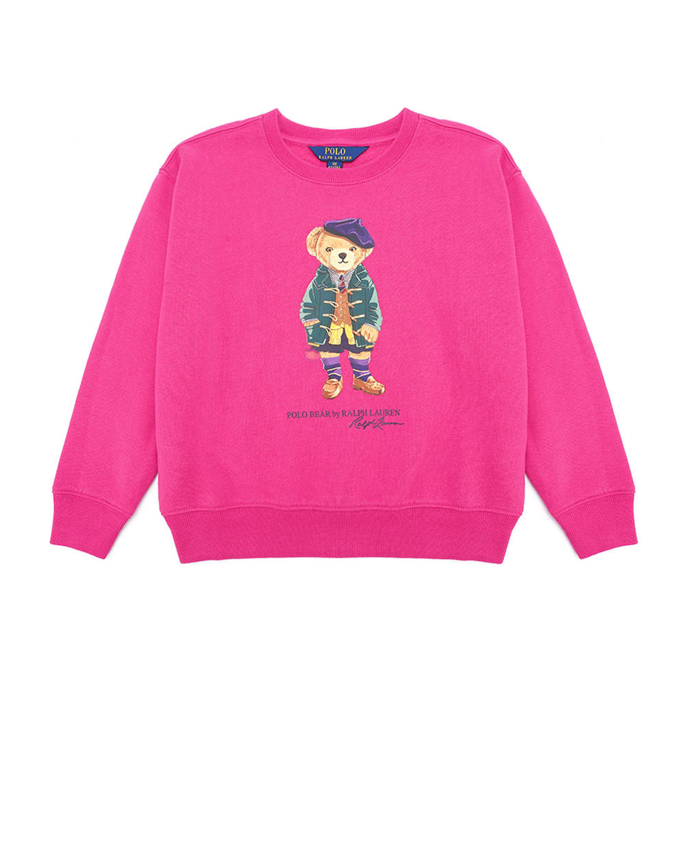 Детский свитшот Polo Bear Polo Ralph Lauren Kids 313951082001, розовый цвет • Купить в интернет-магазине Kameron