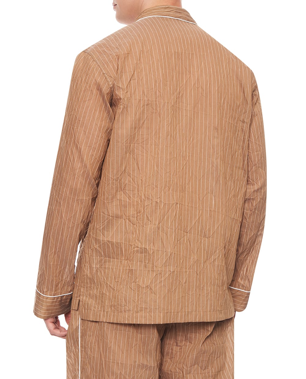 Рубашка vanity из жатой ткани в полоску (костюм) Dolce&Gabbana G2WK2T-FBMFT, коричневый цвет • Купить в интернет-магазине Kameron