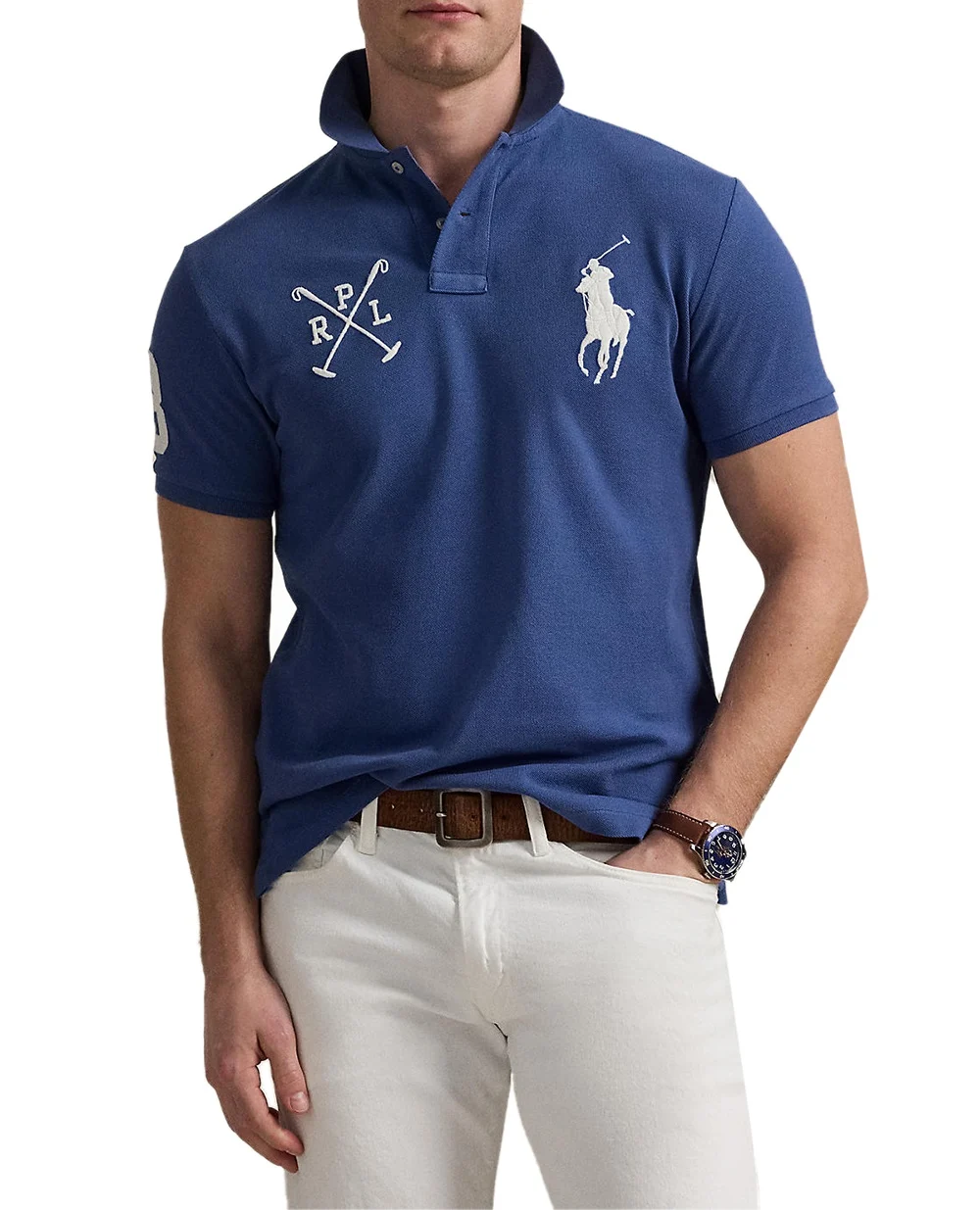 Поло Polo Ralph Lauren 710978082003, синий цвет • Купить в интернет-магазине Kameron