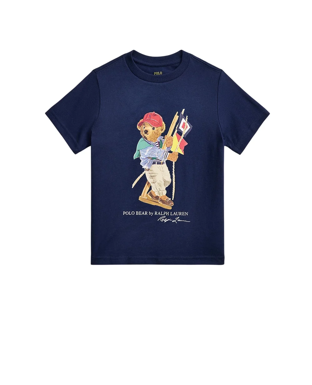 Детская футболка Polo Bear Polo Ralph Lauren Kids 322A12428001, темно-синий цвет • Купить в интернет-магазине Kameron