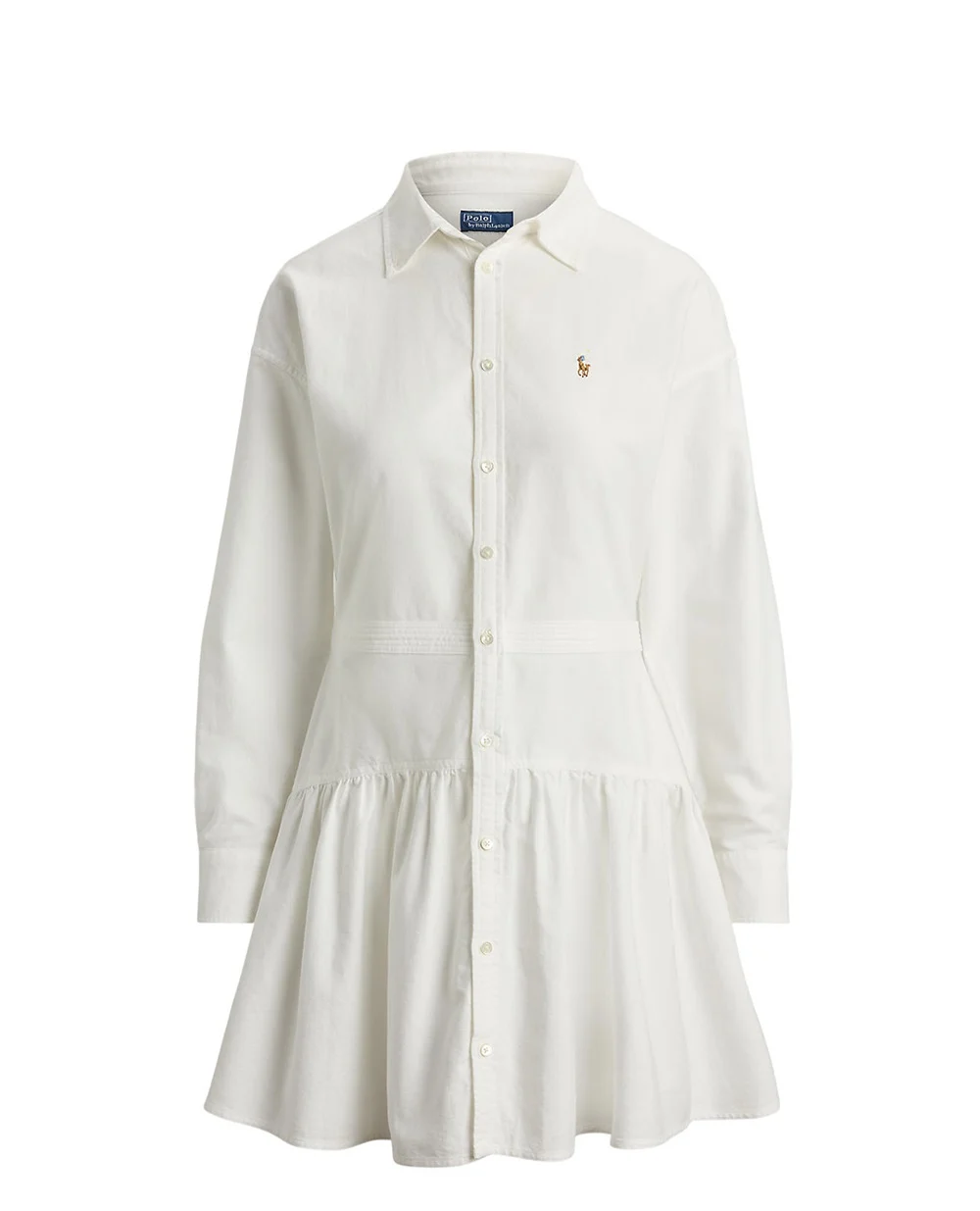 Платье-рубашка Оксфорд Polo Ralph Lauren 211B22755002, белый цвет • Купить в интернет-магазине Kameron