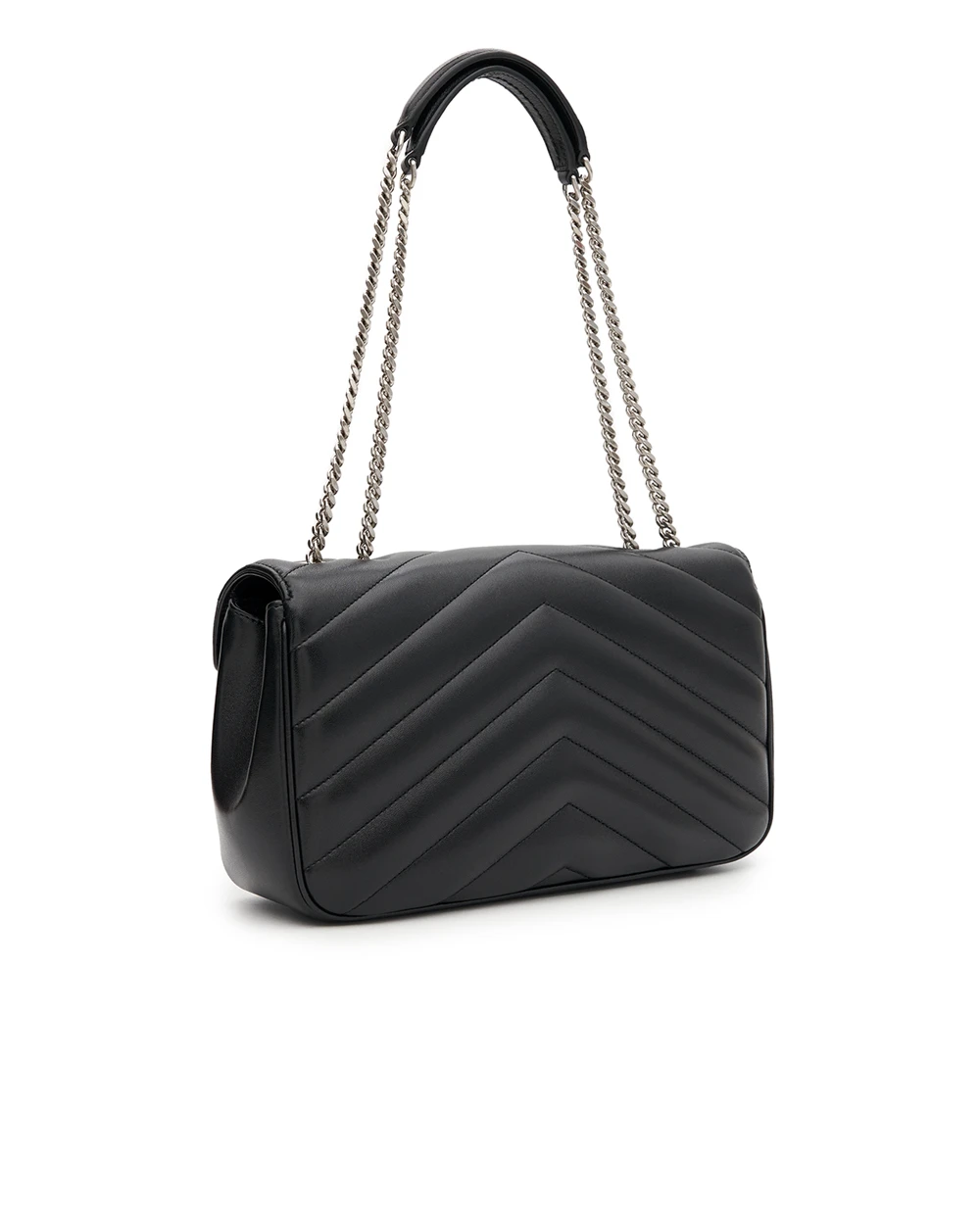 Сумка LOULOU Medium из овечьей кожи Saint Laurent 801439-AAE4Y, черный цвет • Купить в интернет-магазине Kameron