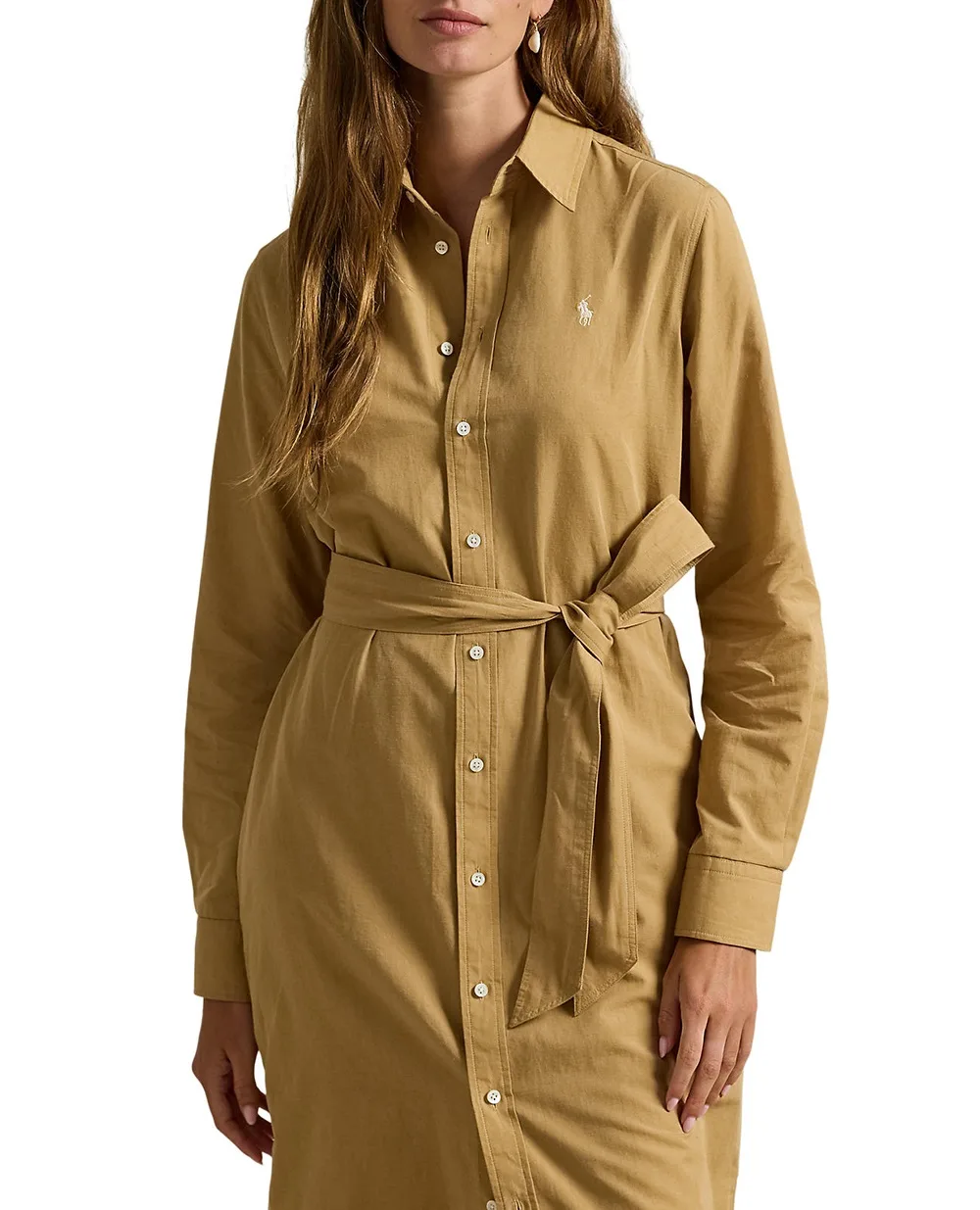 Платье-рубашка Polo Ralph Lauren 211A96346002, коричневый цвет • Купить в интернет-магазине Kameron
