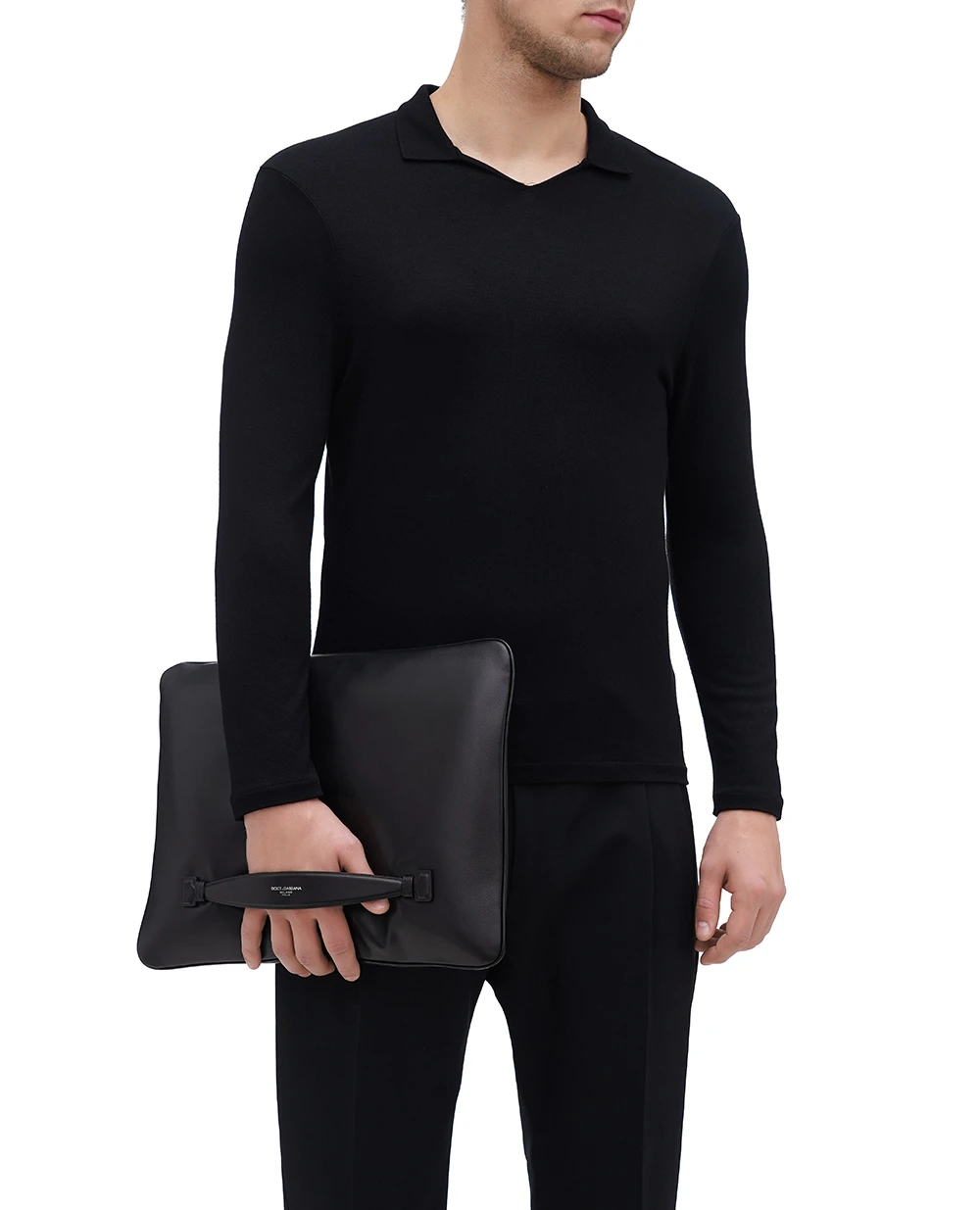 Кожаная сумка Dolce&Gabbana BM3049-AF984, черный цвет • Купить в интернет-магазине Kameron