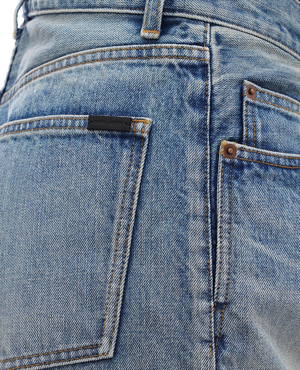 Джинси Saint Laurent 761453-Y11YD, блакитний колір • Купити в інтернет-магазині Kameron