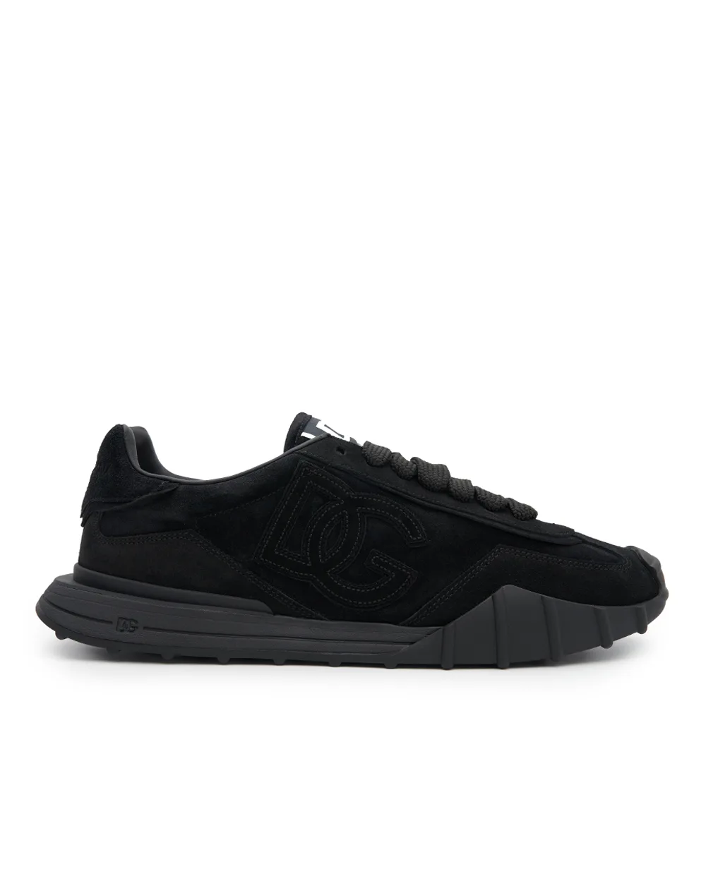 Кроссовки DG Athletic из телячьей замши Dolce&Gabbana CS2384-A0836, черный цвет • Купить в интернет-магазине Kameron
