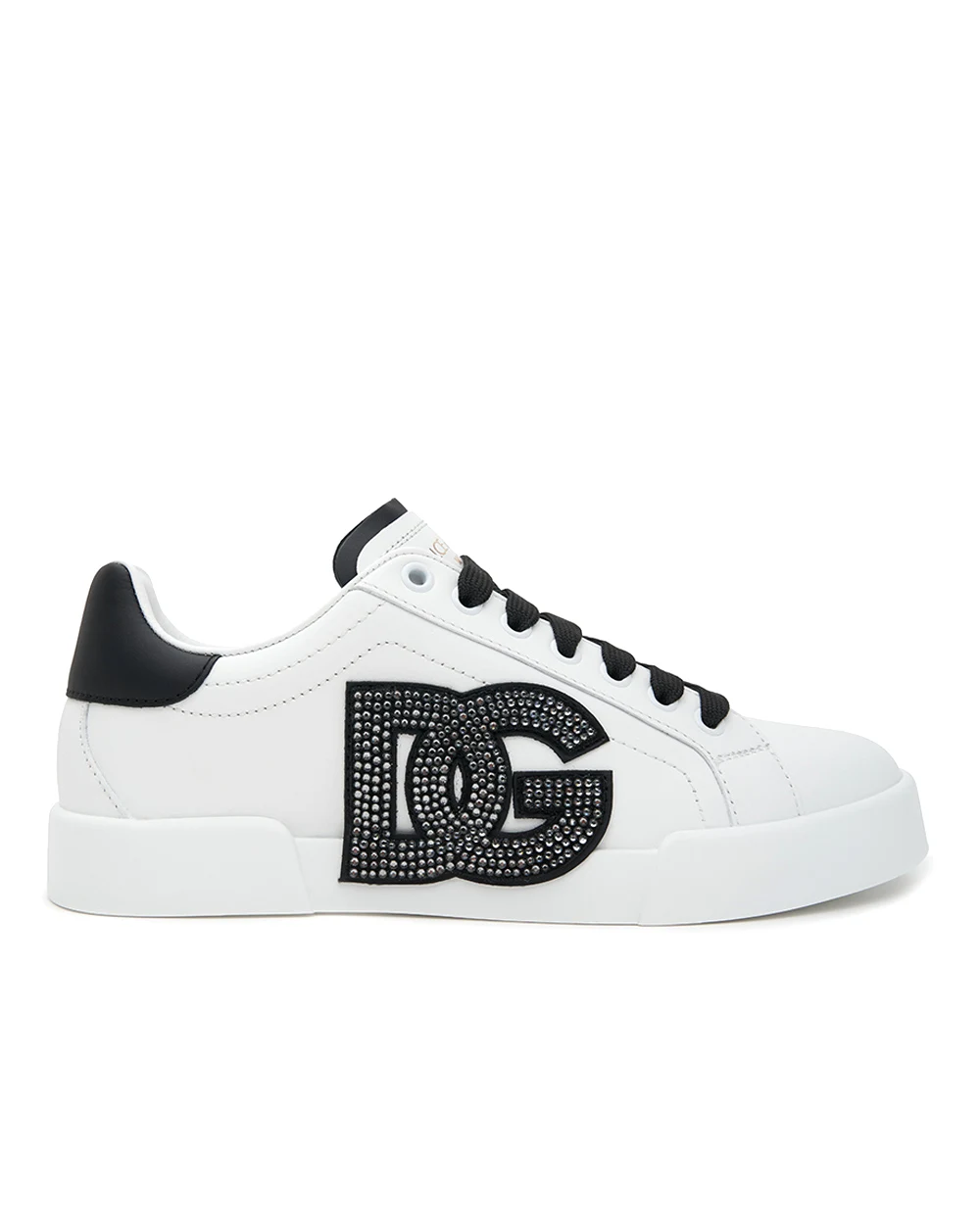Кеды Portofino из кожи Dolce&Gabbana CK2341-AI411, черный цвет • Купить в интернет-магазине Kameron