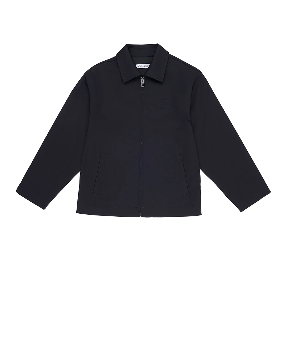 Детская куртка с шерстью Dolce&Gabbana Kids L42BA5-FUZEM-B, синий цвет • Купить в интернет-магазине Kameron