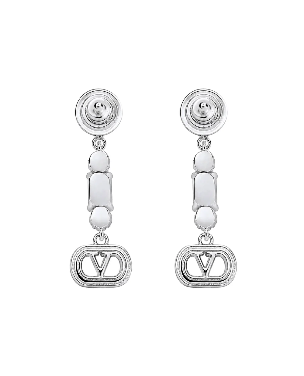 Серьги-подвески с кристаллами Swarovski Valentino 9W2J0AI8WKD, серебряный цвет • Купить в интернет-магазине Kameron