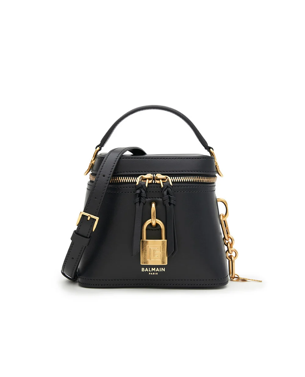 Сумка Pulse Vanity из кожи Balmain FN1BH004LORL, черный цвет • Купить в интернет-магазине Kameron