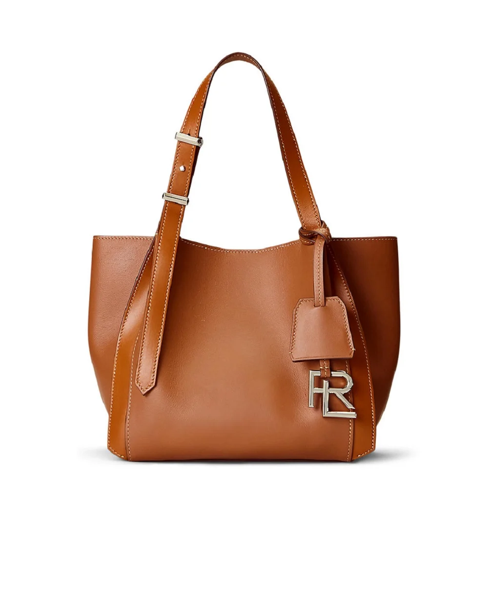 Міні-тоут з шкіри Ralph Lauren Collection 435961563002, коричневий колір • Купити в інтернет-магазині Kameron