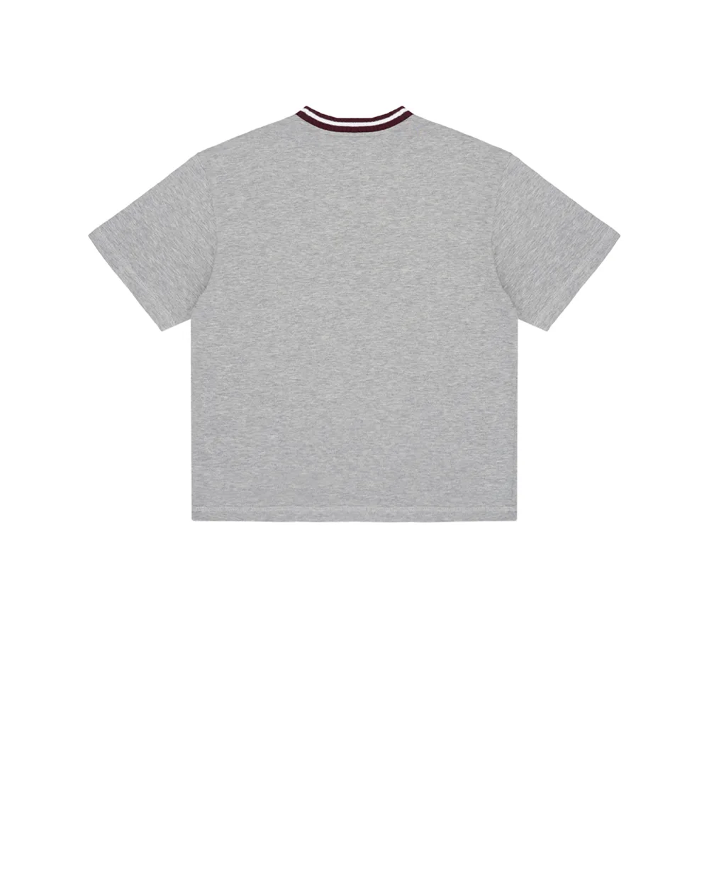 Детская футболка с вышивкой логотипа Dolce&Gabbana Kids L4JTJW-G7PUZ-B, серый цвет • Купить в интернет-магазине Kameron