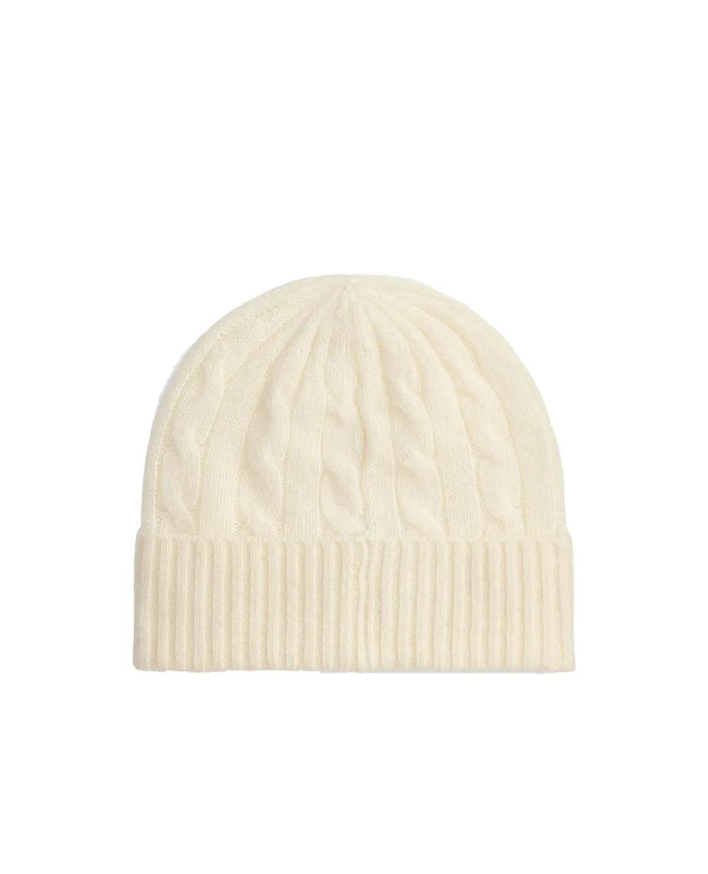 Шапка из шерсти и кашемира Polo Ralph Lauren 455981442003, белый цвет • Купить в интернет-магазине Kameron