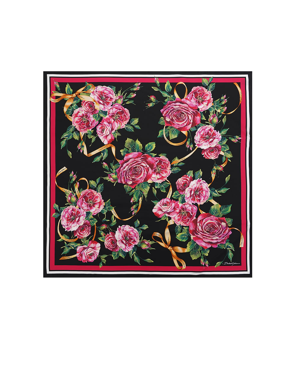 Платок Dolce&Gabbana FN090R-GDCUJ, черный цвет • Купить в интернет-магазине Kameron