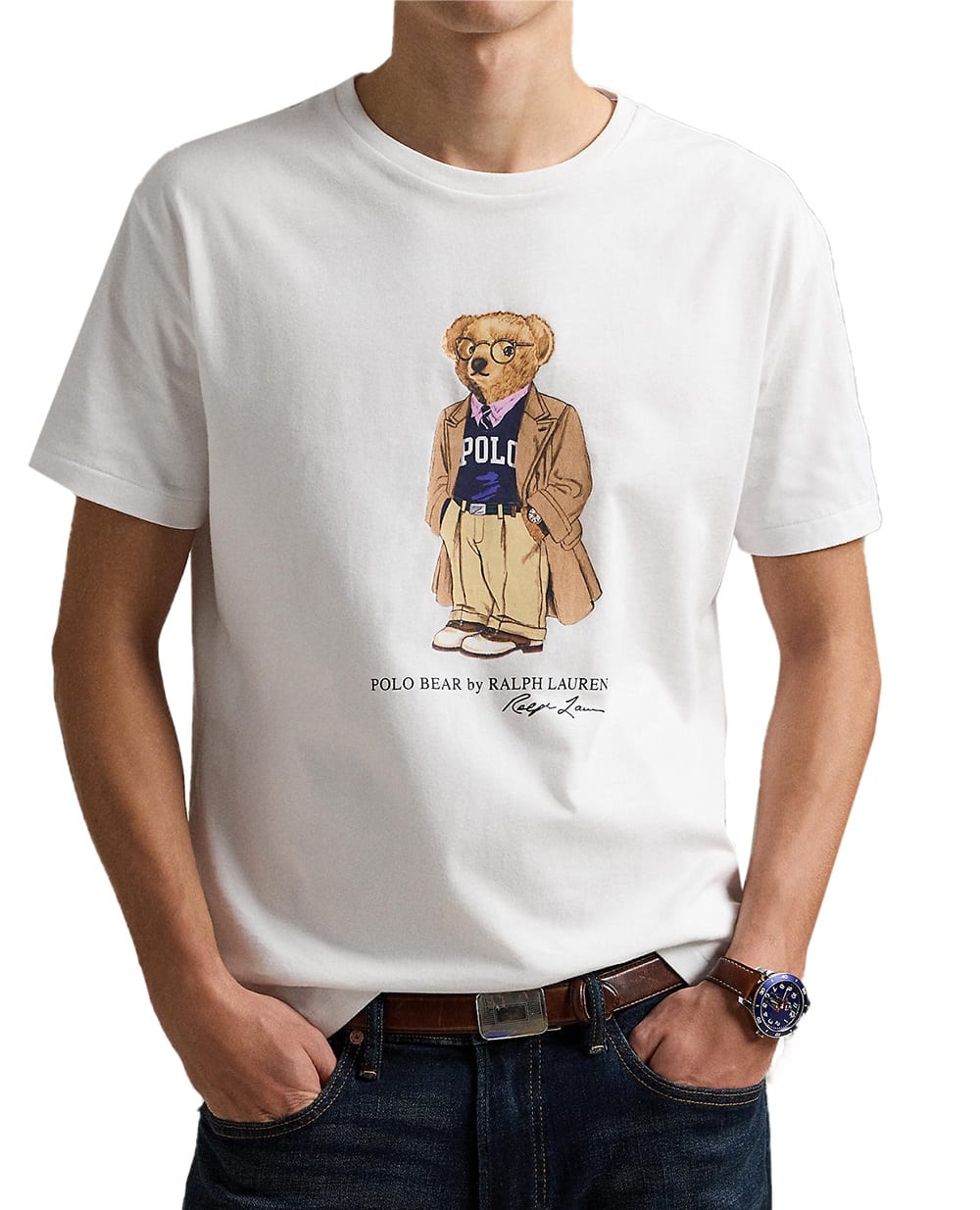 Футболка Polo Bear Polo Ralph Lauren 710974584001, белый цвет • Купить в интернет-магазине Kameron