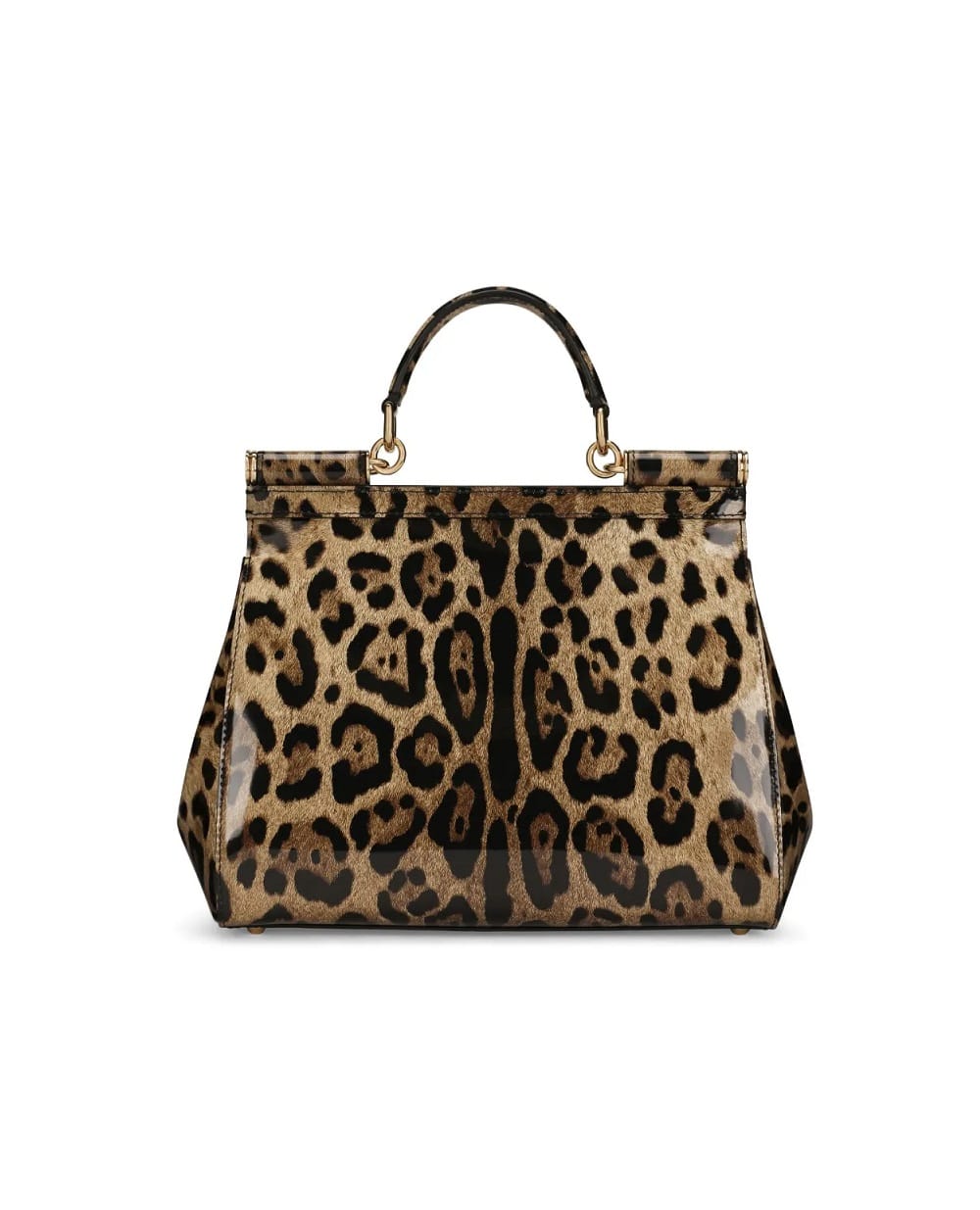 Кожаная сумка Sicily Medium Dolce&Gabbana BB6003-BM568, бежевый цвет • Купить в интернет-магазине Kameron