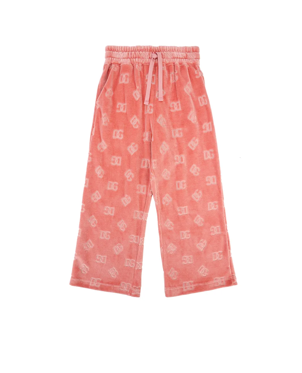 Детские спортивные брюки (костюм) Dolce&Gabbana Kids L5JPF8-FJ7DL-B, розовый цвет • Купить в интернет-магазине Kameron