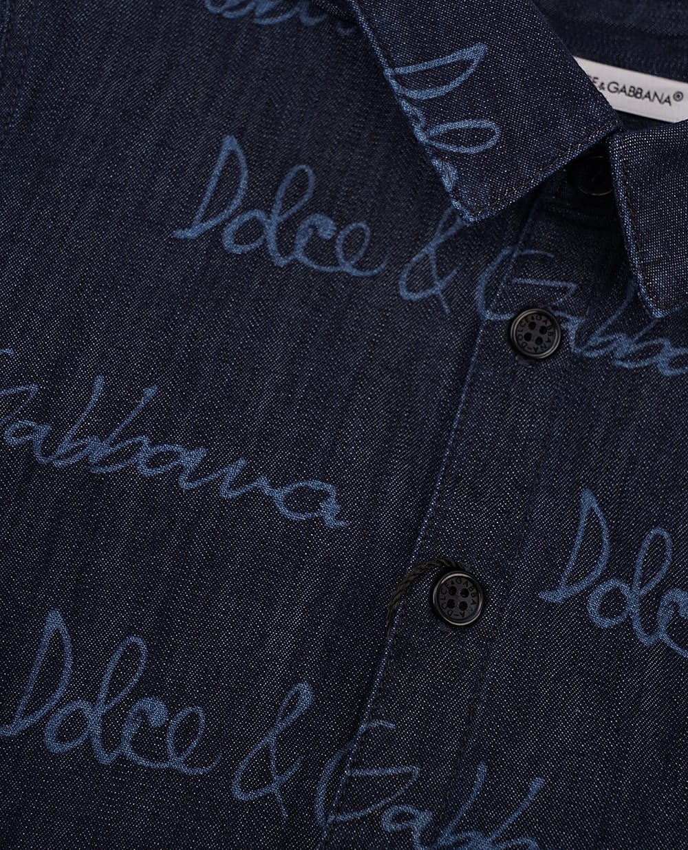 Детская рубашка Dolce&Gabbana Kids L14S22-LDC87, темно-синий цвет • Купить в интернет-магазине Kameron