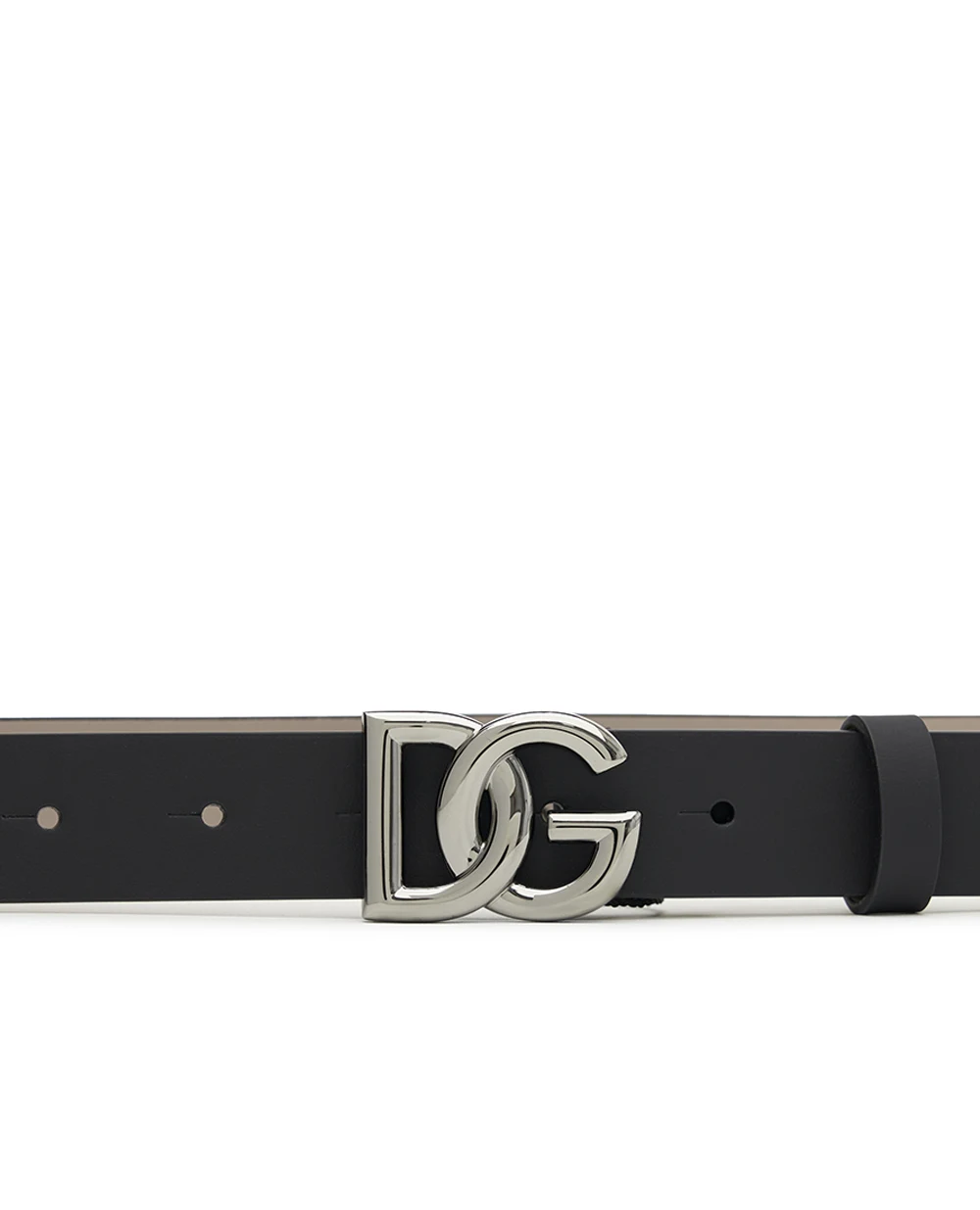 Дитячий ремінь із телячої шкіри з логотипом Dolce&Gabbana Kids EC0083-A3M29, чорний колір • Купити в інтернет-магазині Kameron