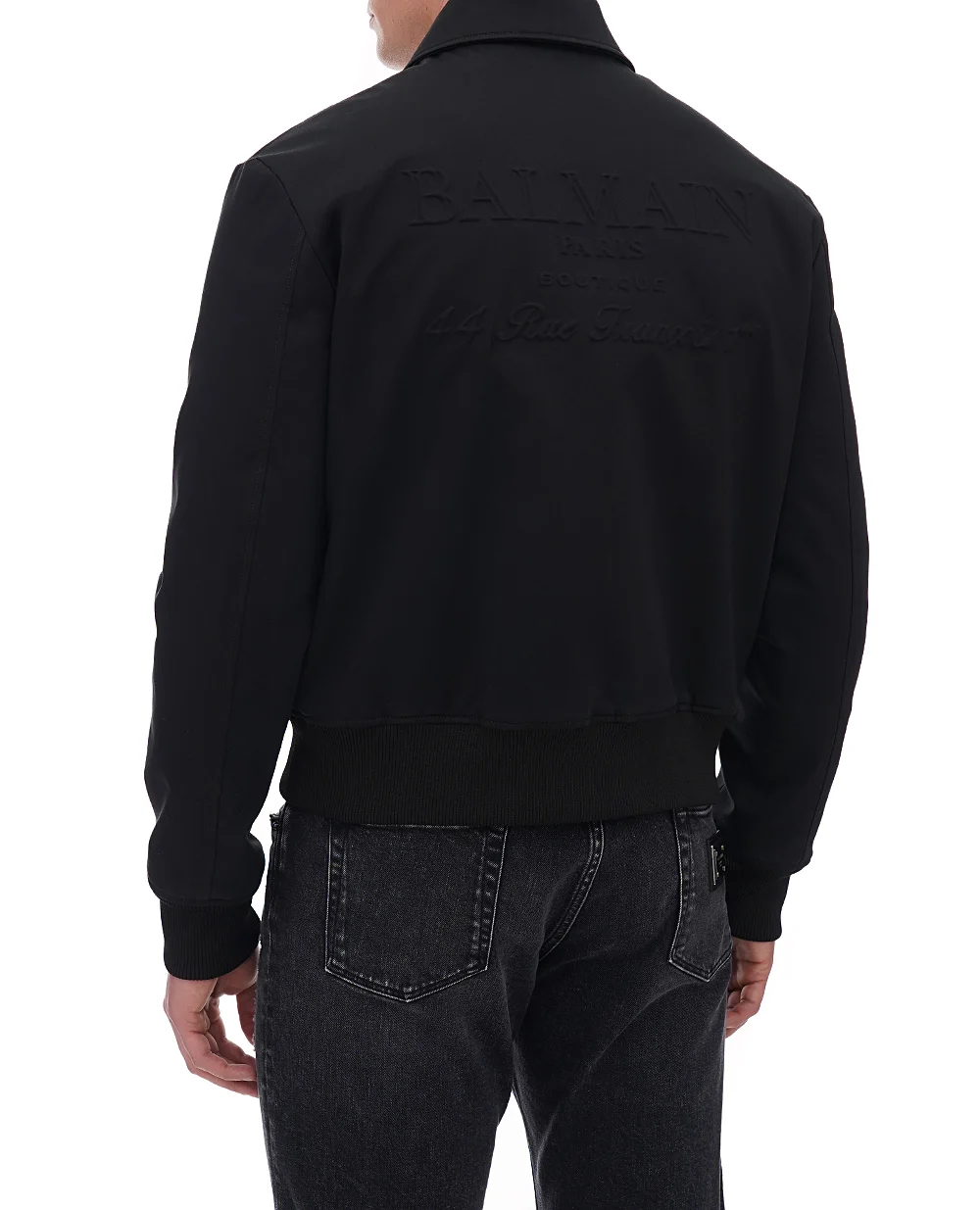 Бомбер Balmain EH1TF970CF87, черный цвет • Купить в интернет-магазине Kameron