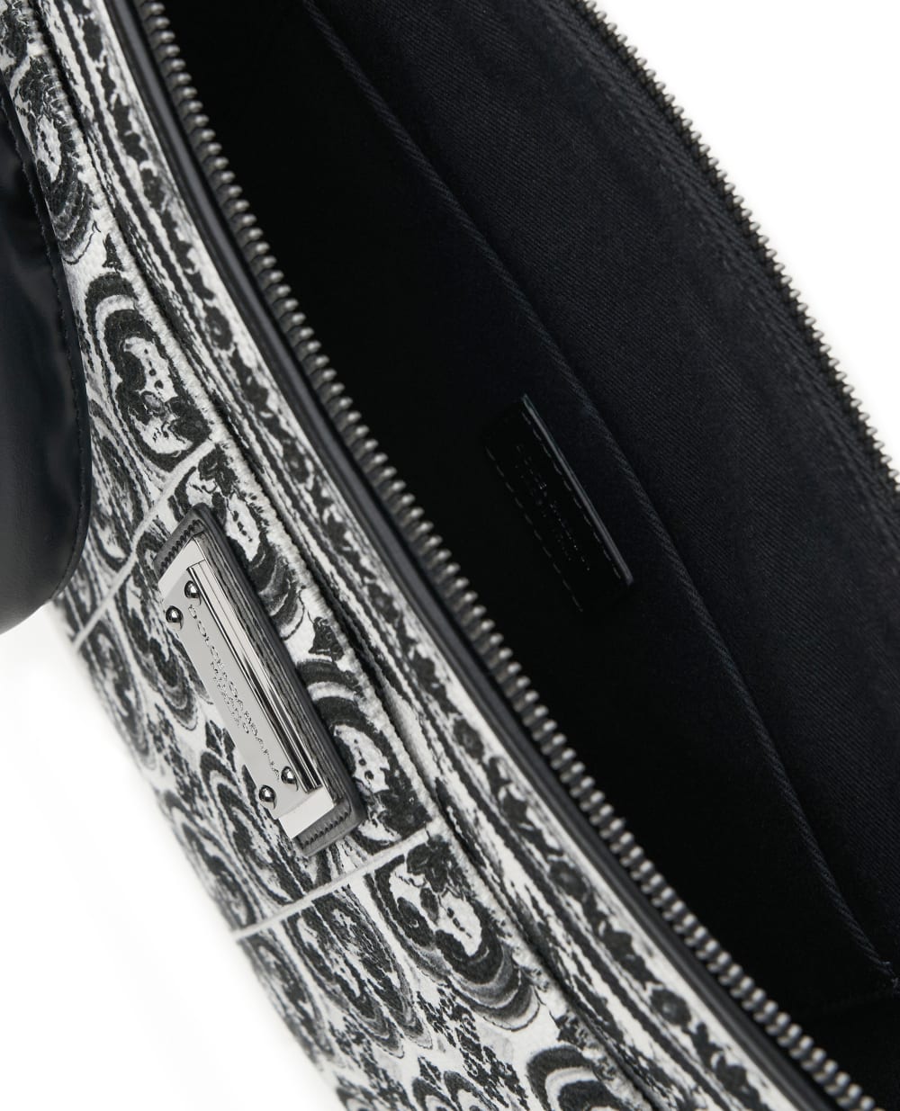 Клатч с принтом Майолика Dolce&Gabbana BM2296-AG086, белый цвет • Купить в интернет-магазине Kameron
