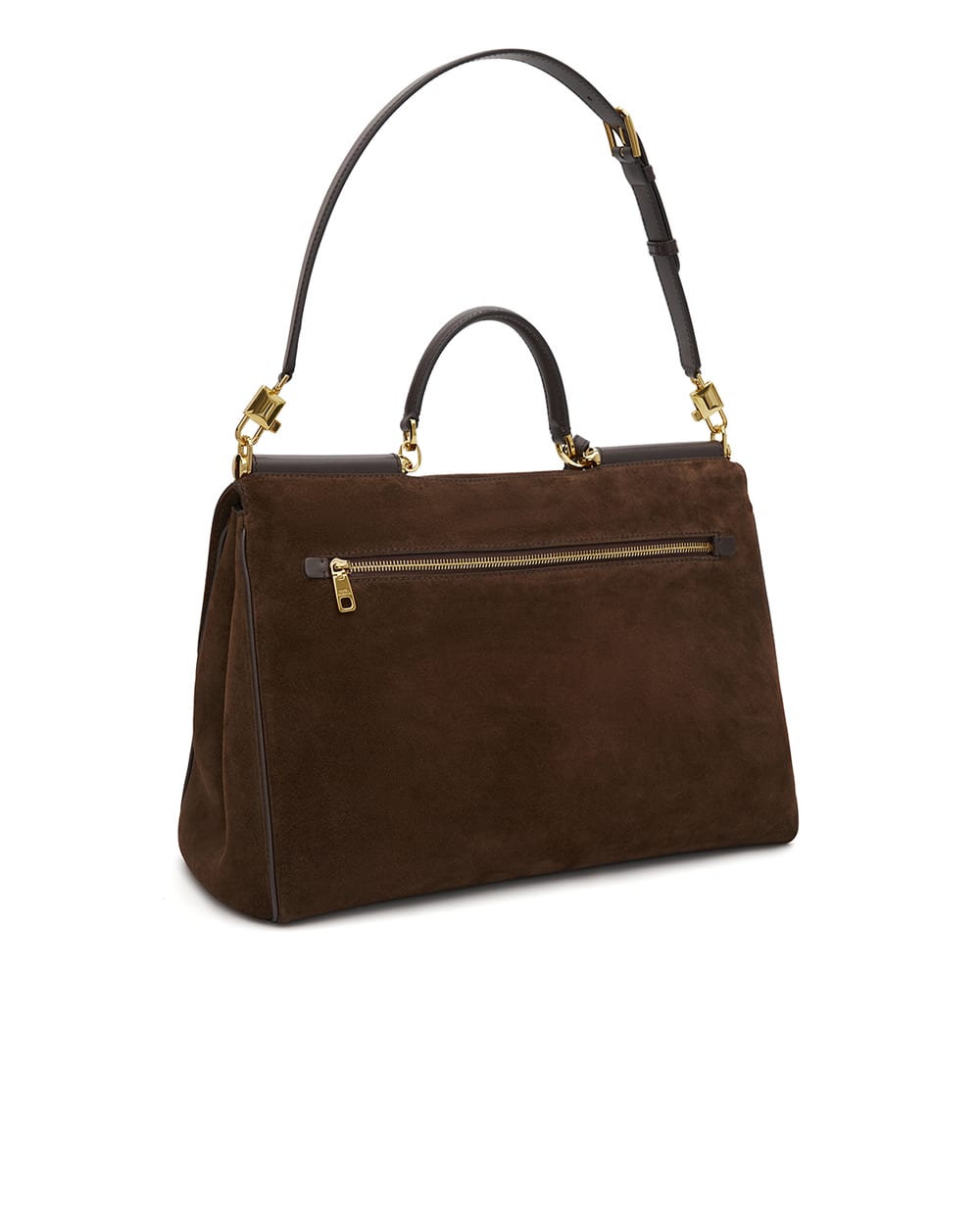 Сумка My Sicily из телячьей замши Dolce&Gabbana BB7814-BO903, коричневый цвет • Купить в интернет-магазине Kameron