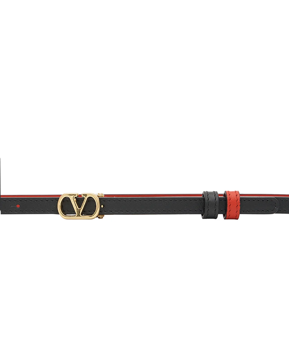 Двосторонній ремінь VLogo Signature з телячої шкіри Valentino 9W2T0SX5ZDM, чорний колір • Купити в інтернет-магазині Kameron