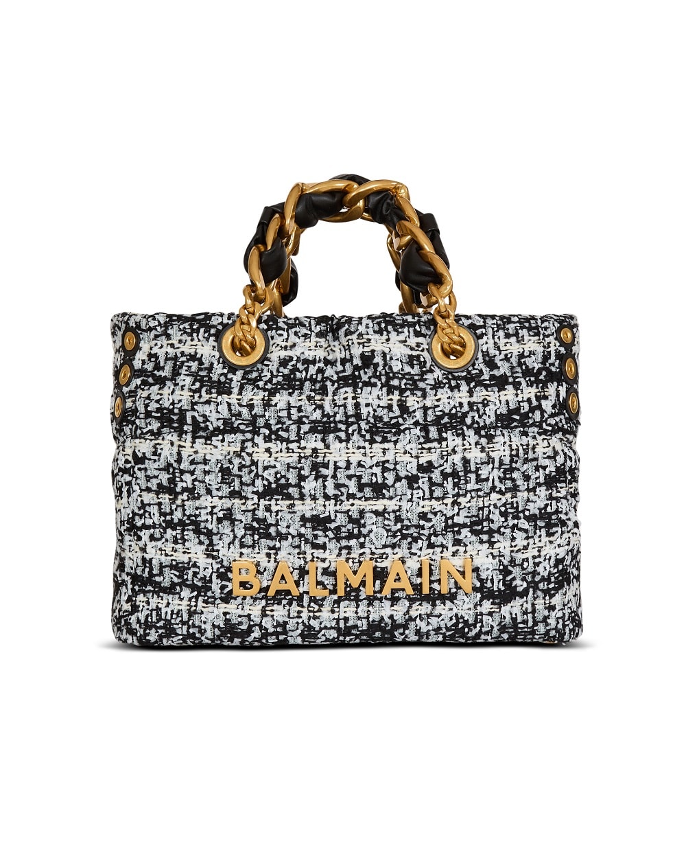 Сумка-тоут Balmain 1945 Soft Balmain HN1FD871TWEE, черный цвет • Купить в интернет-магазине Kameron